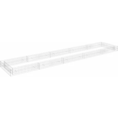 Afbeelding van Gabion plantenbak verhoogd 500x100x20 cm gegalvaniseerd staal