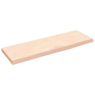 Afbeelding van Wandschap 60x20x2 cm onbehandeld massief eikenhout