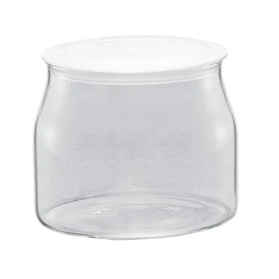 Afbeelding van JG 1 80 1,2 liter yoghurt en verse kaas met deksel, transparant/wit