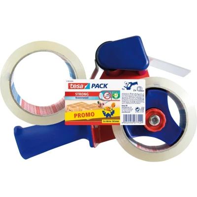 Afbeelding van Handdozensluiter Tesa met 2rol 50mmx66m transparant