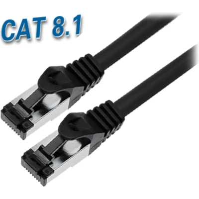 Afbeelding van S/FTP CAT8.1 40 Gigabit netwerkkabel / zwart LSZH 5 meter