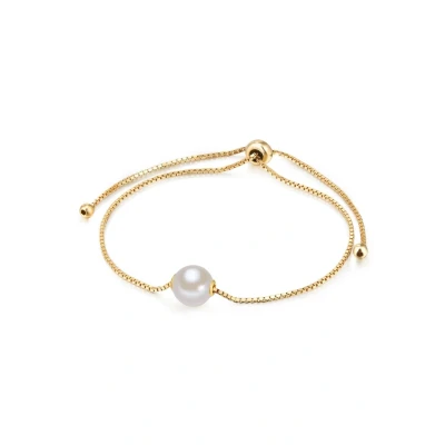 Afbeelding van Valero Pearls SÜßWASSER Zuchtperle Armband, Dames, Maat: One Size, Gelbgold