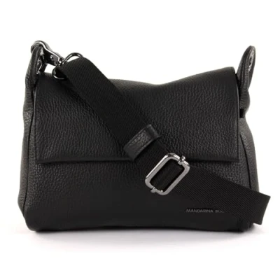 Afbeelding van Mandarina Duck Mellow Leather P10fzt93 schoudertas voor dames, 23 x 18 3 (b h d), Zwart