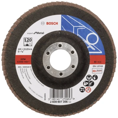 Afbeelding van Bosch Accessories 2608607356 X551 Lamellenschijf Diameter 125 mm Boordiameter 22.33 Staal 1 stuk(s)