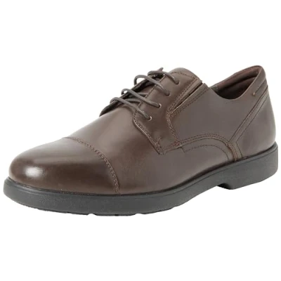 Afbeelding van Geox U Spherica Veterschoenen, Heren, Maat: 46, Coffee Leer