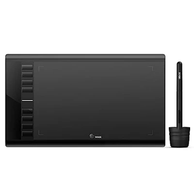 Afbeelding van UGEE M708 Grafisch tekentablet, digitaal 10 x 6 inch met 8 sneltoetsen, stylus 8192 niveaus, compatibel Chromebook, Linux, Windows 7/8/10, Mac OS 10.10