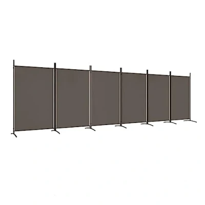 Afbeelding van vidaXL Kamerscherm met 6 panelen 520x180 cm stof antracietkleurig