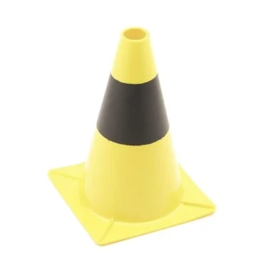 Afbeelding van Geel / zwarte afbakeningskegel 30 cm