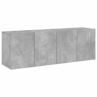 Image de vidaXL Meubles TV muraux 2 pcs gris béton 60x30x41 cm836945
