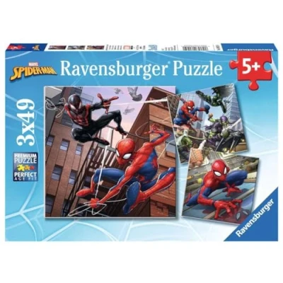 Afbeelding van Ravensburger puzzel Spiderman in Actie 3x49 stukjes
