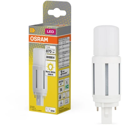 Afbeelding van OSRAM 4058075824539 LED lamp Energielabel E (A G) G24d 7.5 W = 18 Warmwit (Ø x h) 37.70 mm 1 stuk(s)
