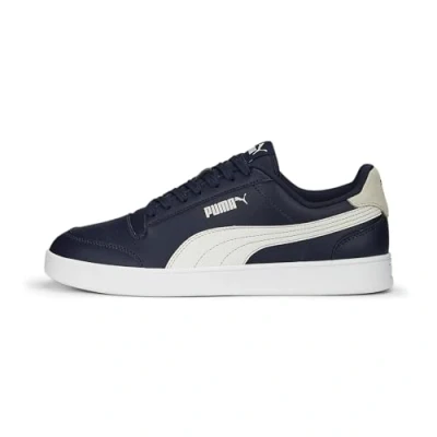 Afbeelding van Puma Shuffle Sneakers laag, Heren, Maat: 44, Navy vapor gray white Leer/ synthetisch