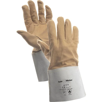 Afbeelding van SafeWorker SW 30157 HERTENLEER &amp; RUNDSPLIT KAP 01020111 12 stuks Een Kleur 9