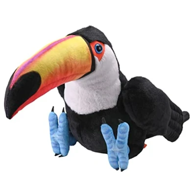 Afbeelding van Wild Republic Toekan knuffel 33 cm Pluche tropische vogel dierenknuffel vogels