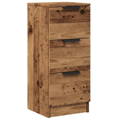 Image de vidaXL Buffet vieux bois 30x30x70 cm d&#039;ingénierie856955