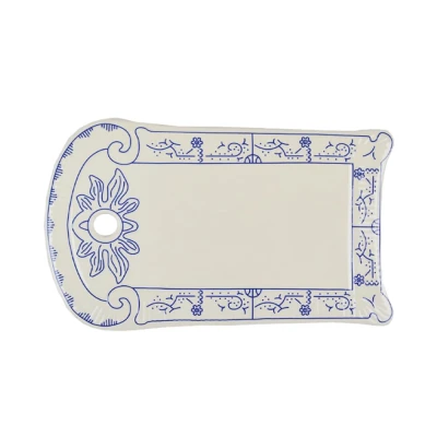 Afbeelding van Royal Boch Copenhague Set 2 Serveerplankje 25x15cm Crème Met Decor Aardewerk