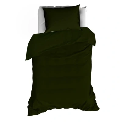 Afbeelding van De Witte Lietaer Olivia Dekbedovertrek Eenpersoons 140x200/220 cm Kahki