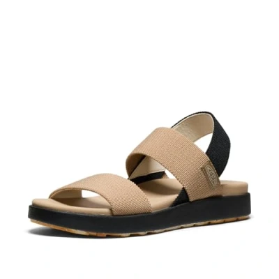 Afbeelding van KEEN Riem aan de achterkant, sleehaksandalen voor dames, Zwarte maïsstengel