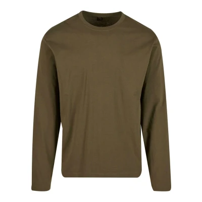 Afbeelding van Brandit Premium Shirt met lange mouwen olijf S Katoen Basics
