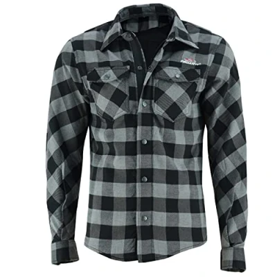 Afbeelding van PROANTI Aramid motorshirt met beschermers, grijs.