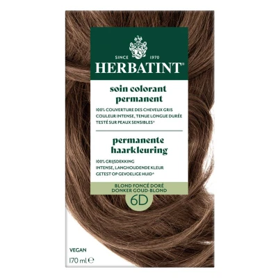 Afbeelding van Herbatint Permanente Haarkleuring 6D Donker Goud Blond