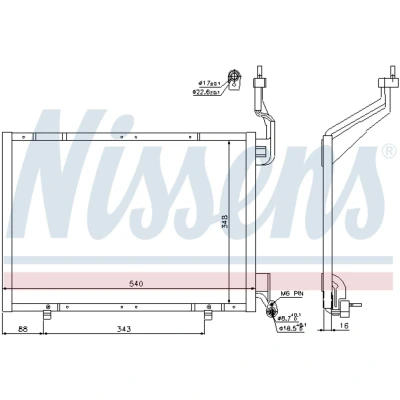 Afbeelding van Nissens Airco condensor 940287