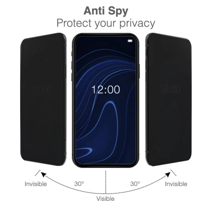 Afbeelding van Mobilize Privacy Glass Screen Protector Black Frame for Samsung Galaxy A56 5G