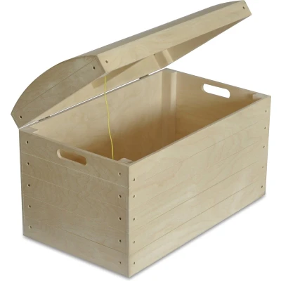 Afbeelding van Creative Deco Houten Speelgoedkist Kist 56,5 x 33 36,5 cm Perfect voor Decoupage Schilderen &amp; Decoreren