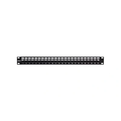 Image de TRENDnet TC KP24S Panneau de brassage (vierge) montable sur rack 1U 19&quot; 24 ports