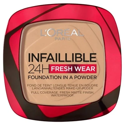 Image de L&#039;Oréal Paris Infaillible 24H Fresh Wear Foundation In A Powder 140 Beige Dore Fond de teint et poudre en un seul produit