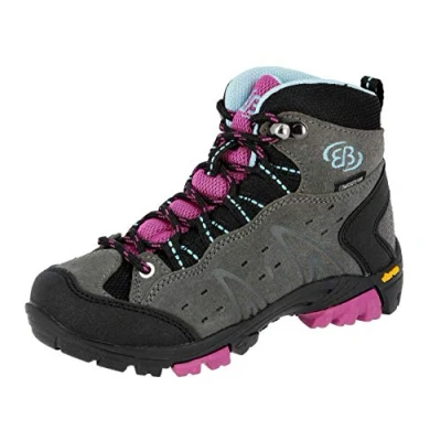 Afbeelding van Brütting Mount Bona High Kids, wandelschoenen, hoog, uniseks, grijs/paars/blauw