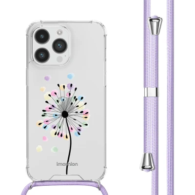 Afbeelding van imoshion Design hoesje met koord voor de iPhone 14 Pro Sandstone Dandelion