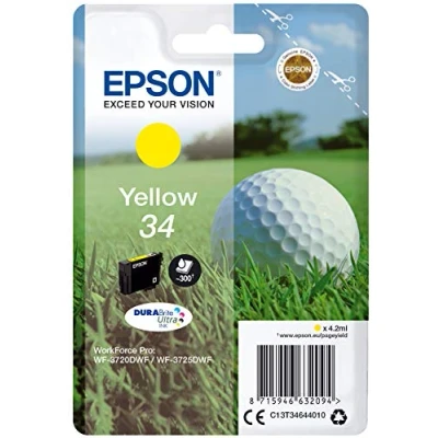 Afbeelding van Epson 34 (C13T34644010) Inktcartridge Geel