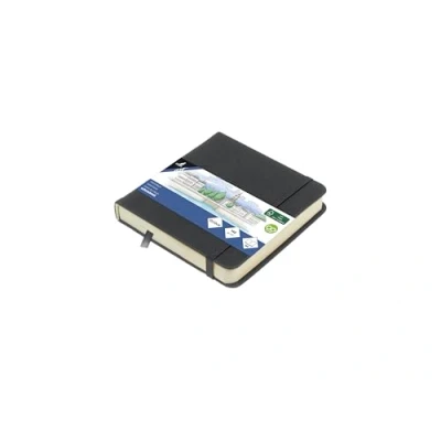 Afbeelding van Kangaro schetsboek 12x12cm cold grey PU hardcover met elastiek en leeslint K 861205