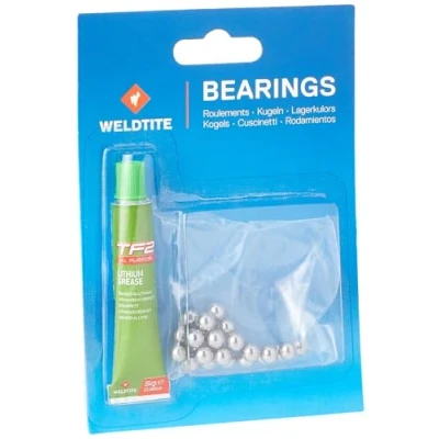Afbeelding van Weldtite Kogellagers en vet 6,35 mm (24 ballen), groen
