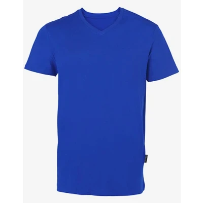 Afbeelding van Herenshirt &#039;Luxury V Neck Tee&#039; met korte mouwen Royal Blue S