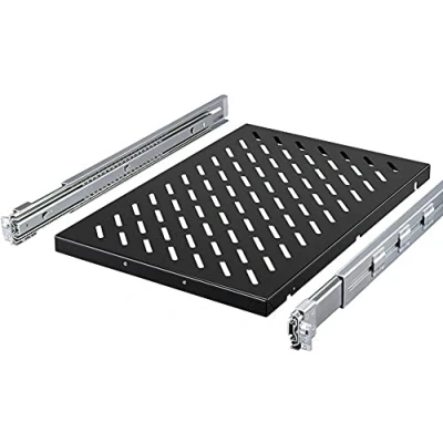 Afbeelding van Rittal apparaatlegbord, uittrekbaar, 482,6 mm (19 inch), 1,5 HE, 600 900 5501.725