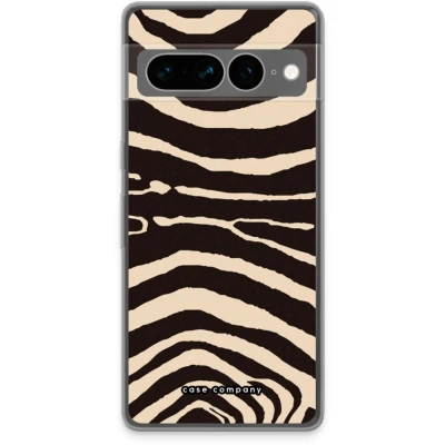 Afbeelding van Case Company® hoesje geschikt voor Google Pixel 7 Pro Arizona Zebra Soft Cover Telefoonhoesje Bescherming aan alle Kanten en Schermrand