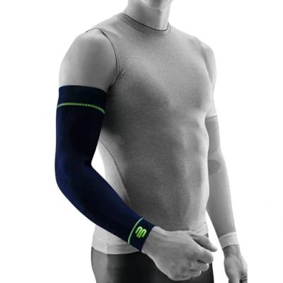 Afbeelding van Bauerfeind Sport Compressie Arm Sleeve Donkerblauw Lange Per paar