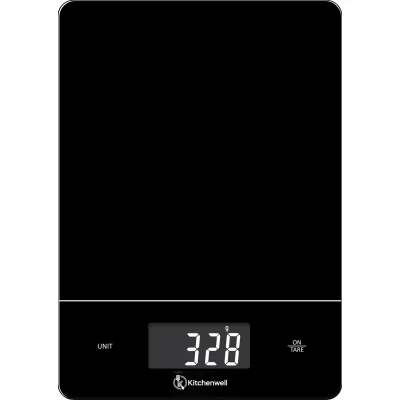 Afbeelding van Kitchenwell Digitale Precisie Keukenweegschaal Weegschaal Keuken 1gr 15kg Tarra Functie Zwart