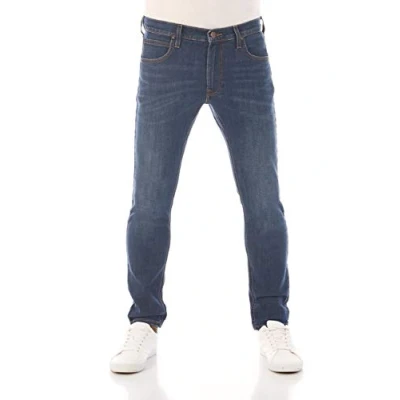 Afbeelding van Lee Heren Jeans Broeken Luke Slim tapered Fit Blauw Volwassenen Denim Jeansbroek