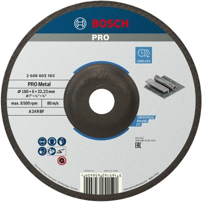 Afbeelding van Bosch Accessories Power Tools 2608603183 Afbraamschijf gebogen 180 mm 1 stuk(s) Staal