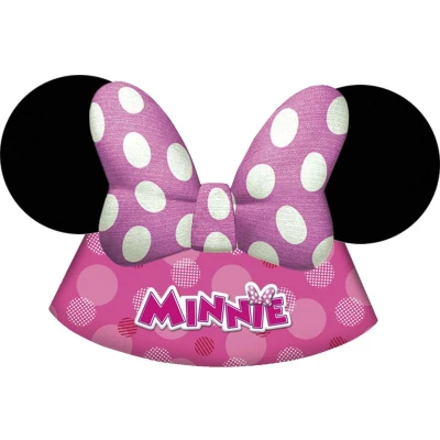 Afbeelding van Vegaoo 6 Minnie Bow Toons feesthoedjes