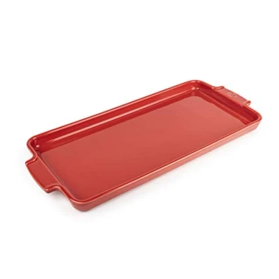 Afbeelding van Peugeot Appolia Plaat Voor Aperitiefhapjes En Gebakjes 40,2cm X 17,8cm Rood