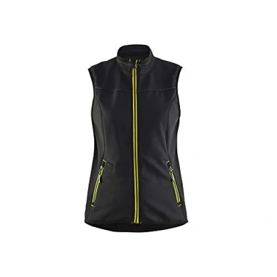 Afbeelding van Blaklader 3851 Dames Softshell Bodywarmer Zwart/Geel