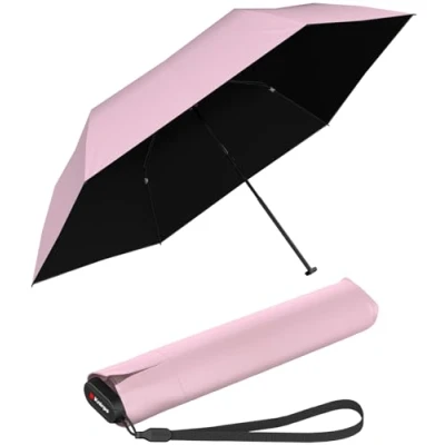 Afbeelding van Knirps Ultra US.050 Slim Manual zakparaplu ultralicht en plat, stormvast, winddicht, 21 cm