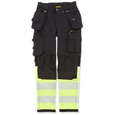 Afbeelding van Blaklader High Vis 4 weg stretch werkbroek 1993 1642 Zwart/High Geel C144