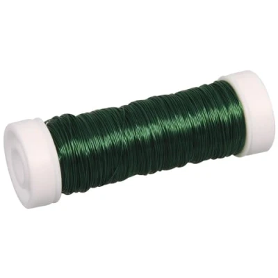 Afbeelding van Rayher Sieraden maken draad donkergroen 0.3 mm dik 50 meter snoer haakdraad bindmaterialen rijgkoord