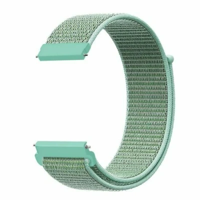 Afbeelding van Garmin Vivomove 3 / HR Luxe Sport Style Trend Loop nylon bandje Mintgroen