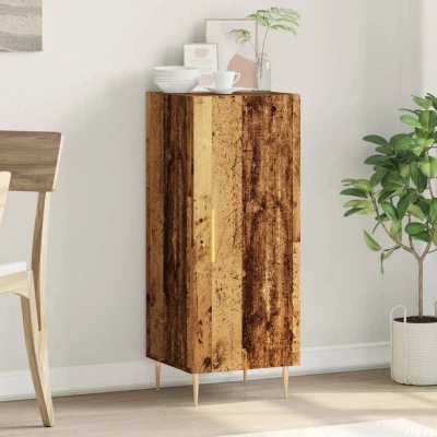 Afbeelding van Dressoir 34,5x34x90 cm bewerkt hout oud houtkleurig